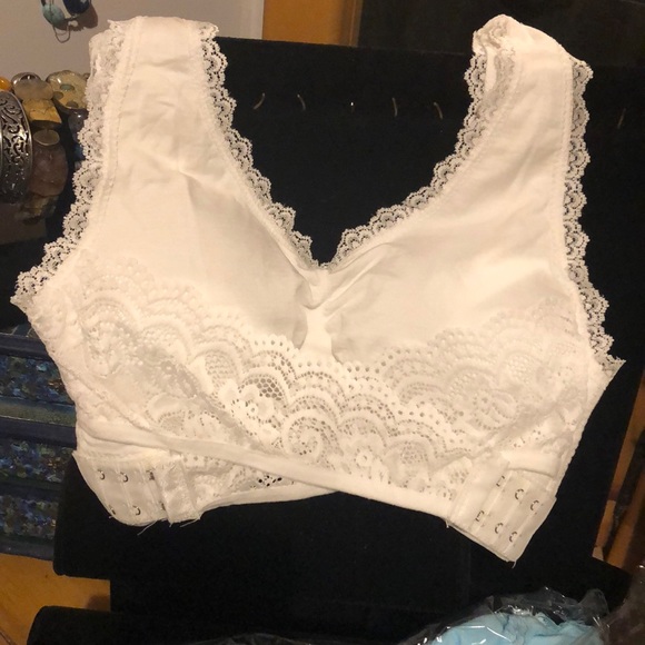 Cross-Front Wireless Bra Set-of-THREE - Picture 2 of 8